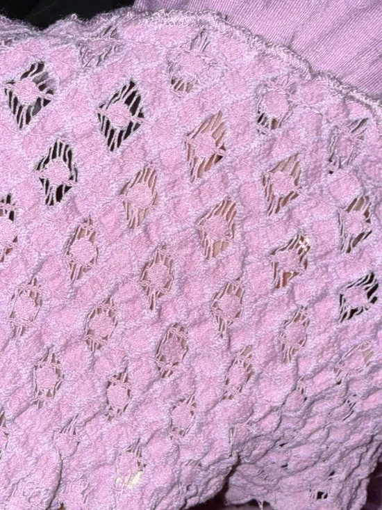 Liberty Love Dusty Lavender Lace-Trim Babydoll Chemise - Picture 7 of 9